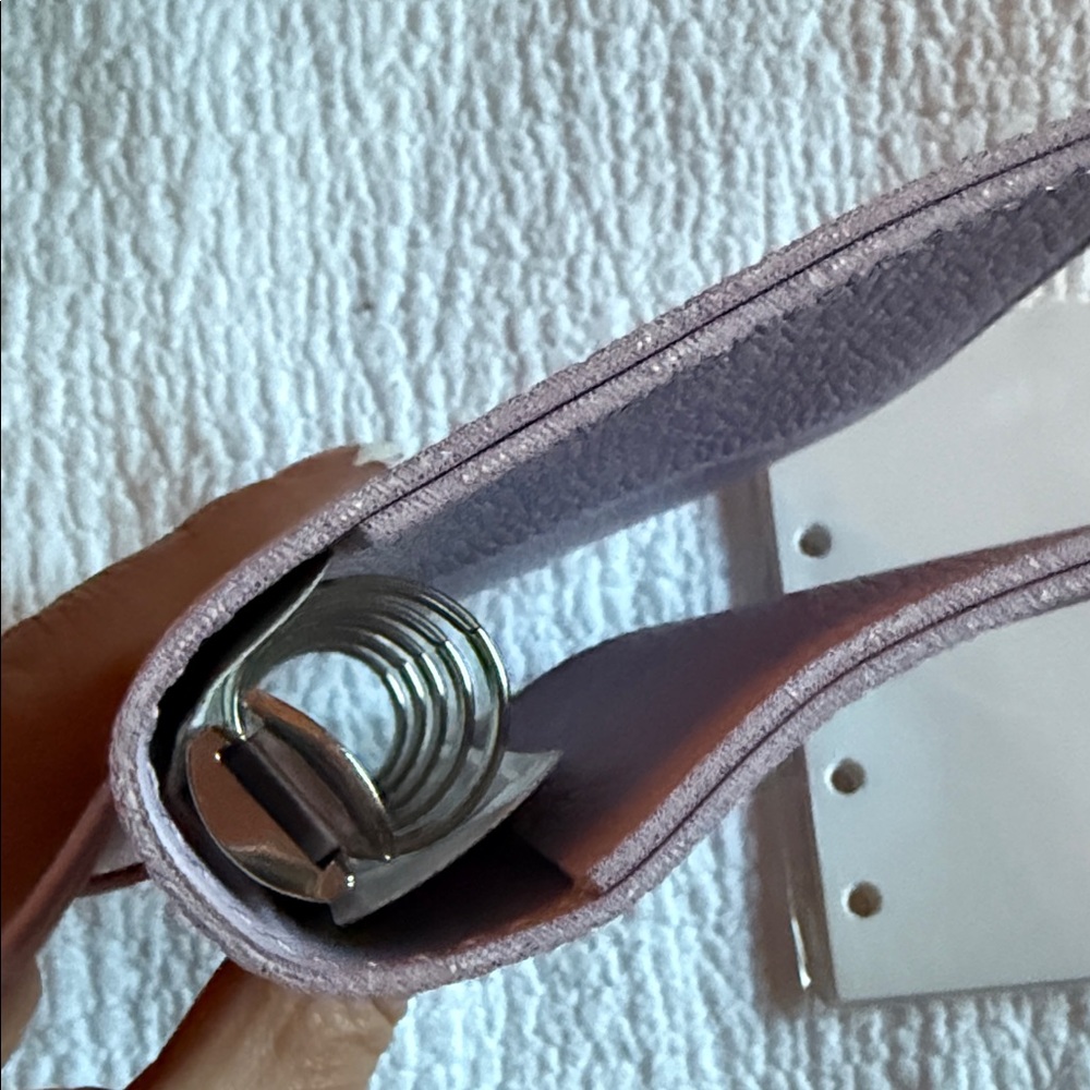Lilac Faux Leather Mini Ring Planner Cover with Refill Pages - Picture 5 of 13